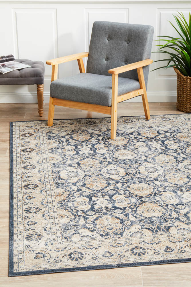 Avantika Balance Traditional Blue Rug