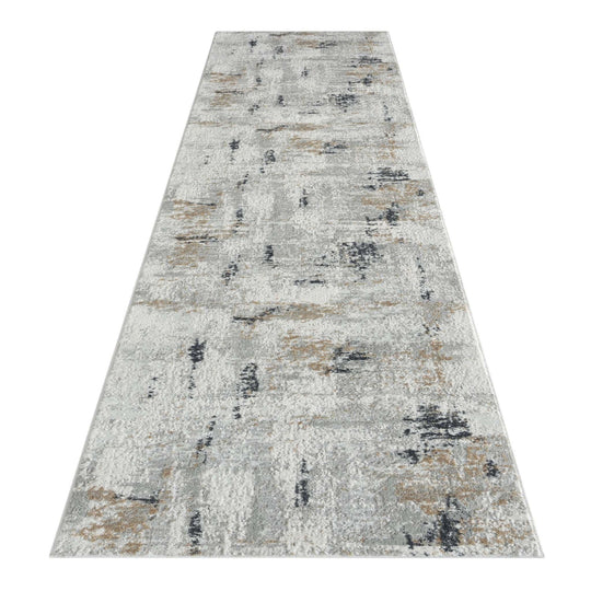 Athens Modern Grey Hallway Runner-101