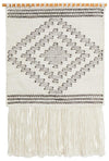 Aladdin Rugs NZ Home White Scandi Flatwoven Fringed Wall Hanging