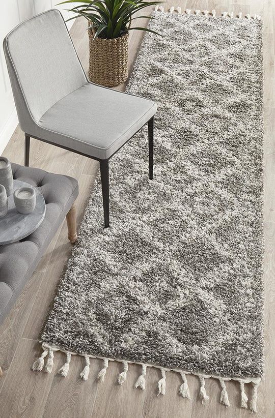 Jesper Bohemian-Style Grey  Runner Rug
