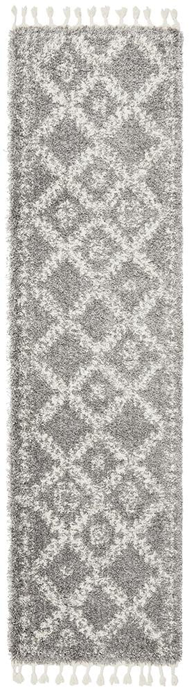 Jesper Bohemian-Style Silver Rug