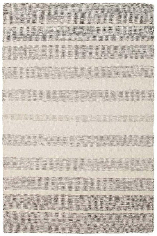 Aruna Grey Flatweave Wool / Cotton Rug