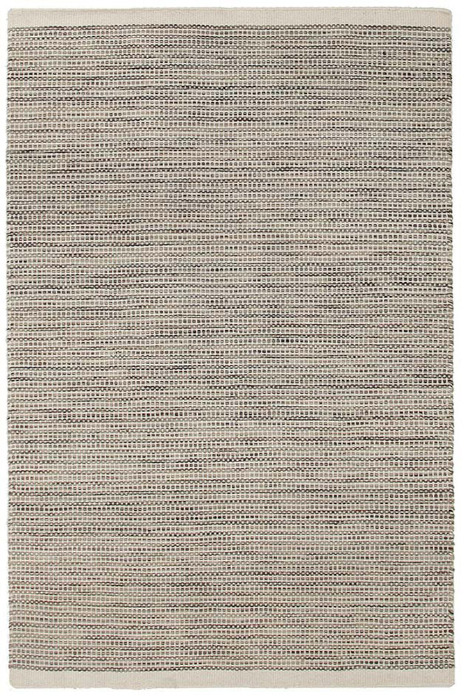 Hand Made Wool Natural Flat weave Rug
