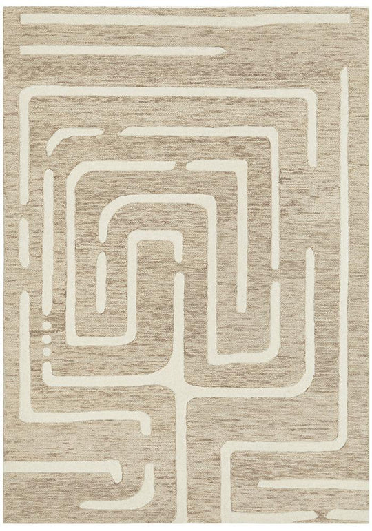 Synonyms Maze Linen Rug