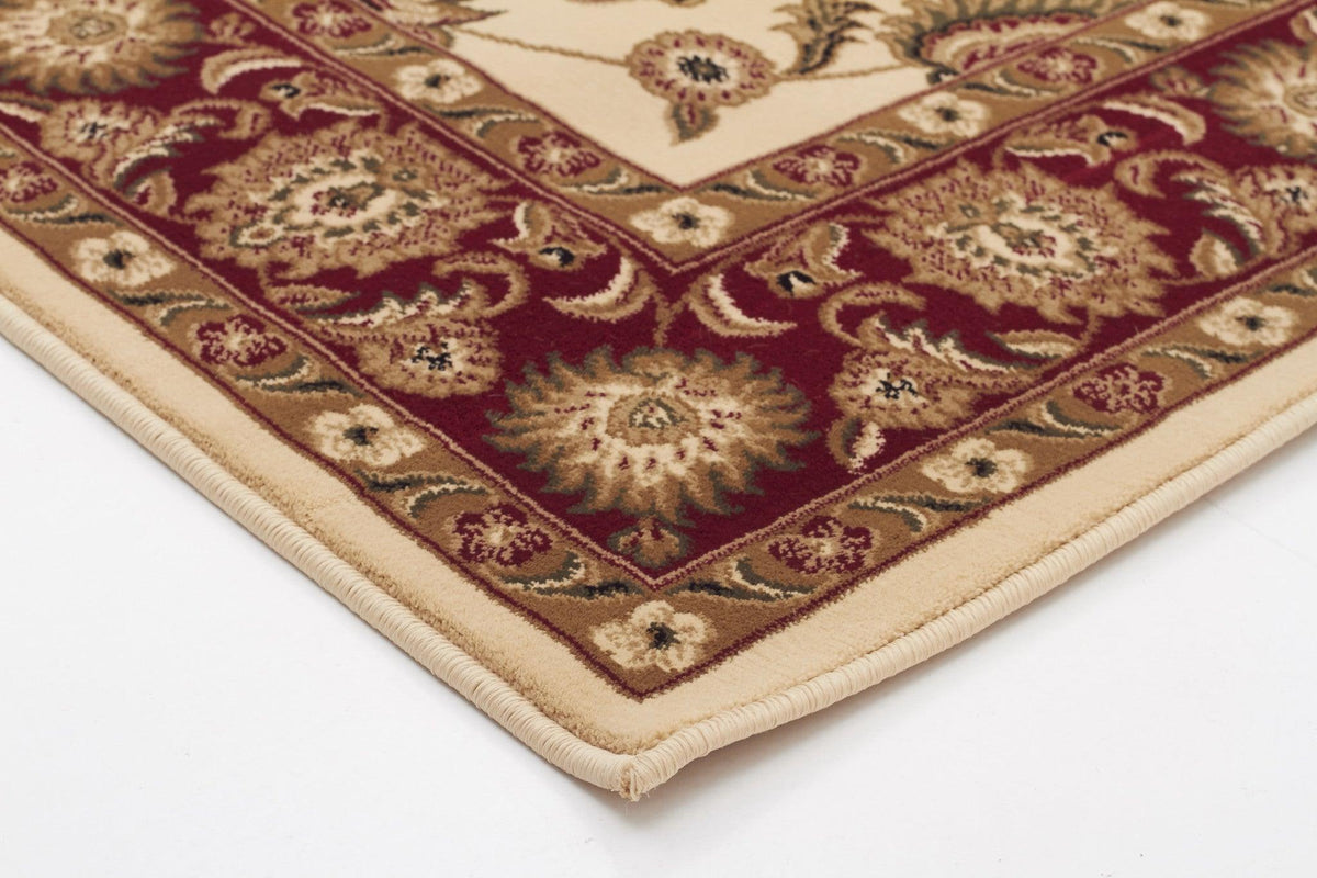 Sydney Classic Rug Ivory with Red Border - aladdinrugs - 2