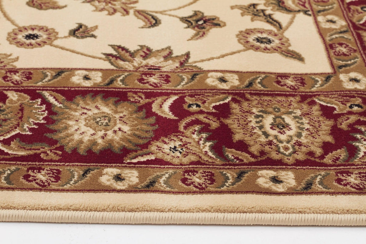 Sydney Classic Rug Ivory with Red Border - aladdinrugs - 3