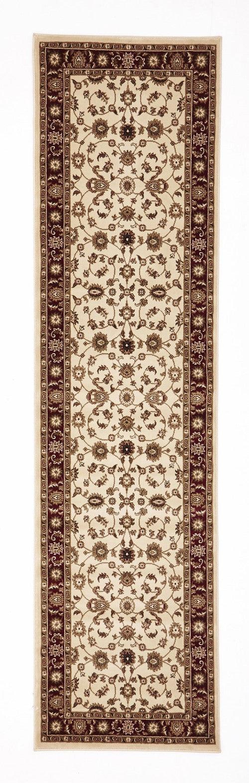 Sydney Classic Rug Ivory with Red Border - aladdinrugs - 6
