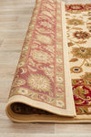 Sydney Classic Rug Ivory with Red Border