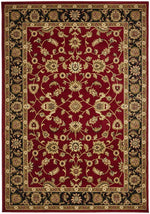 Sydney Classic Rug Red with Black Border