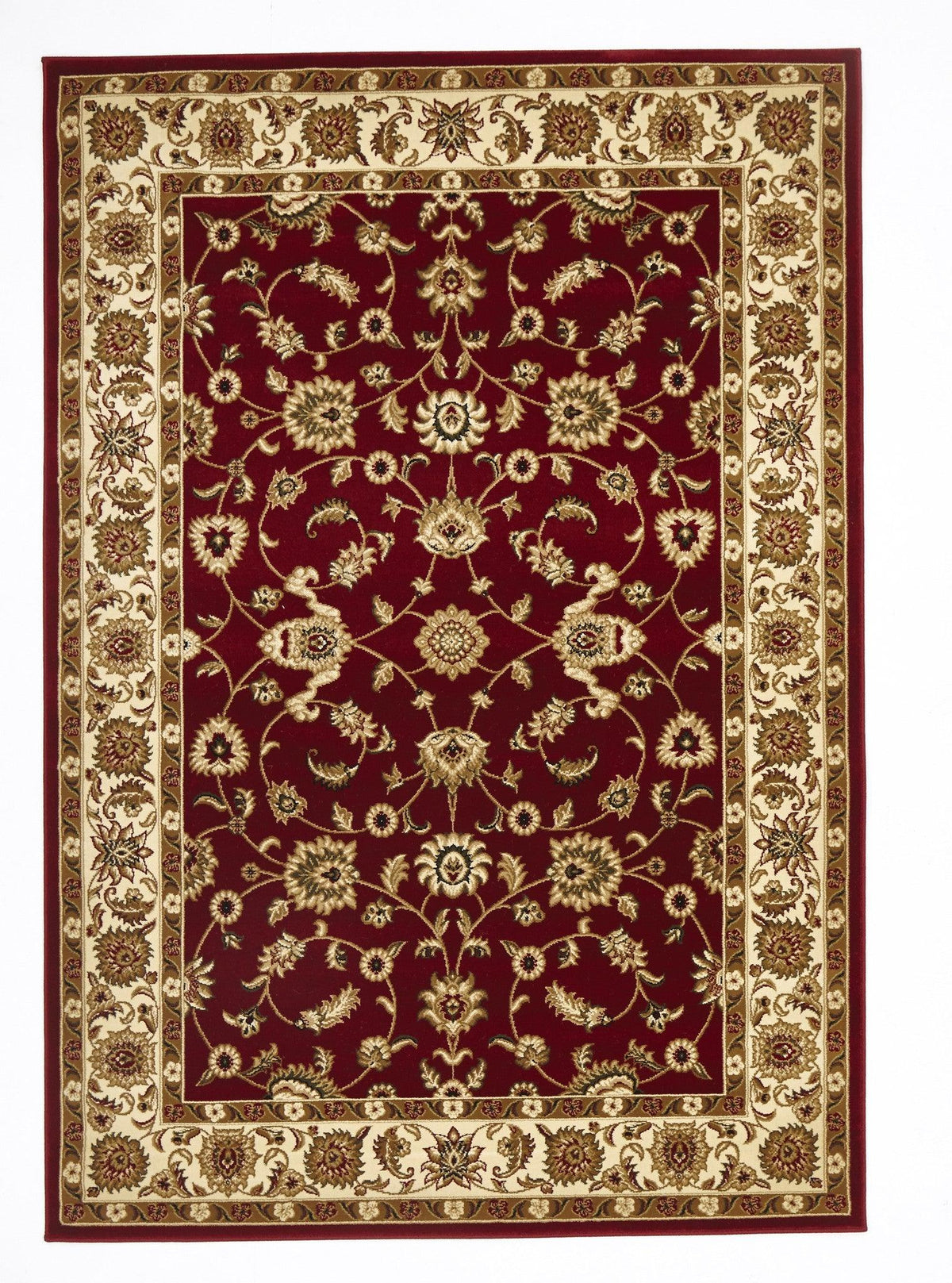 Sydney Classic Rug Red with Ivory Border - aladdinrugs - 1