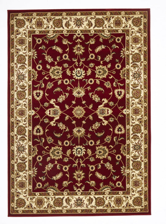 Sydney Classic Rug Red with Ivory Border