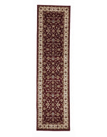 Sydney Classic Rug Runner Red with Ivory Border