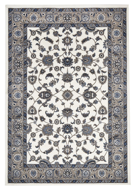 Persian Nain Design  Rug White with Beige Border