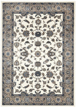 Persian Nain Design  Rug White with Beige Border