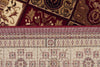 Sydney Traditional Panel Pattern Rug Burgundy - aladdinrugs - 5