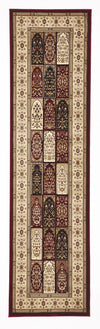 Sydney Traditional Panel Pattern Rug Burgundy - aladdinrugs - 6