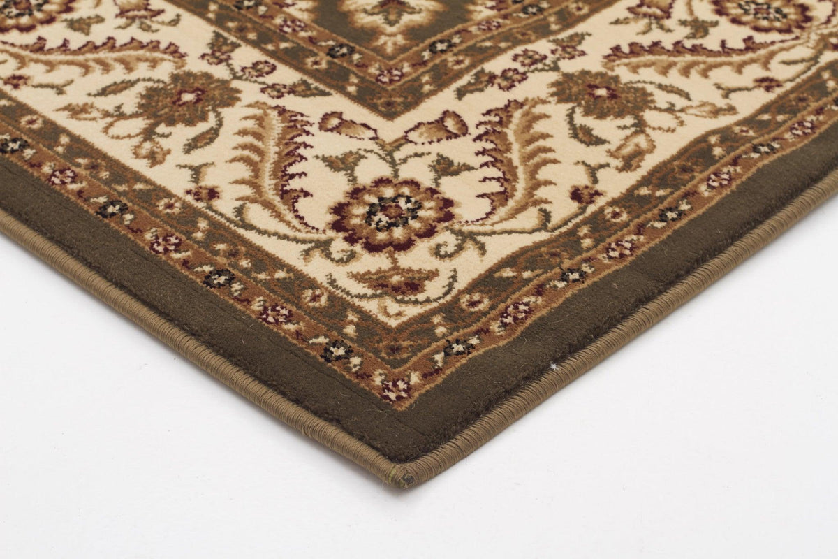 Sydney Medallion Rug Green with Ivory Border - aladdinrugs - 2