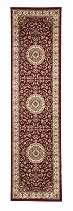 Sydney Medallion Rug Red with Ivory Border - aladdinrugs - 6