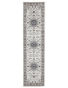 Persian Nain design  Medallion Rug Runner White with Beige Border