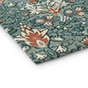 Snakeshead Floral Rugs 127207 in Thistle Russet by William Morris