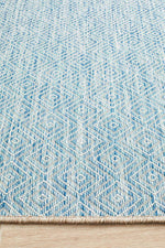 Terrace Clara Diamond Rug Blue