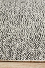 Terrace Clara Diamond Rug Grey Runner