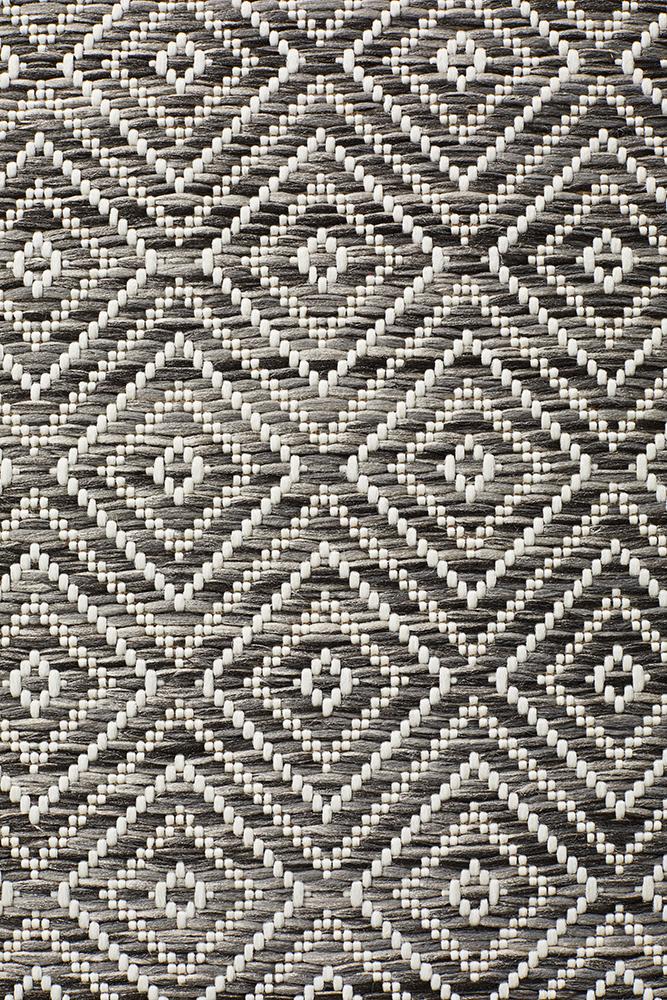 Terrace Clara Diamond Rug Grey Runner