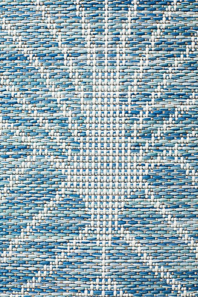 Terrace Fern Trellis Rug Blue
