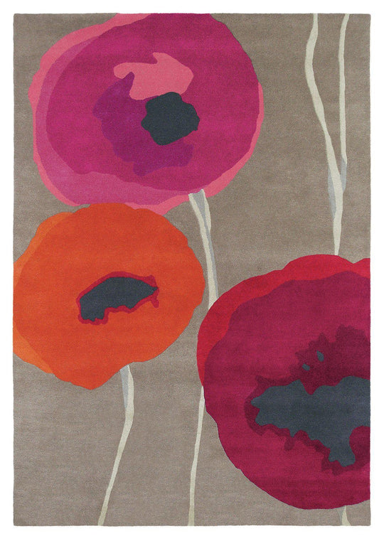 Sanderson Poppies Red/Orange 45700